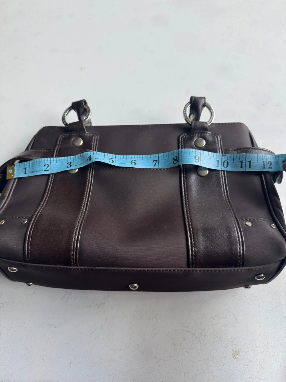 Classic Brown Leather Men's Handbag